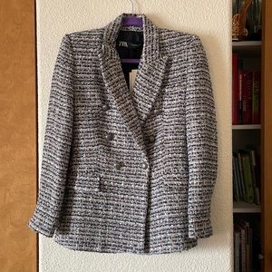 Zara Tweed Blazer Brand New